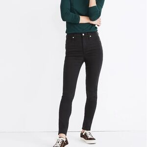 Madewell 10 Inch High Rise Skinny Jeans - Size 27 - Lunar Wash/Black